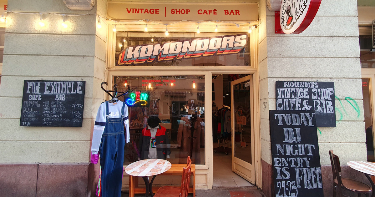 Komondors Second Hand Vintage Shop for Student Budapest