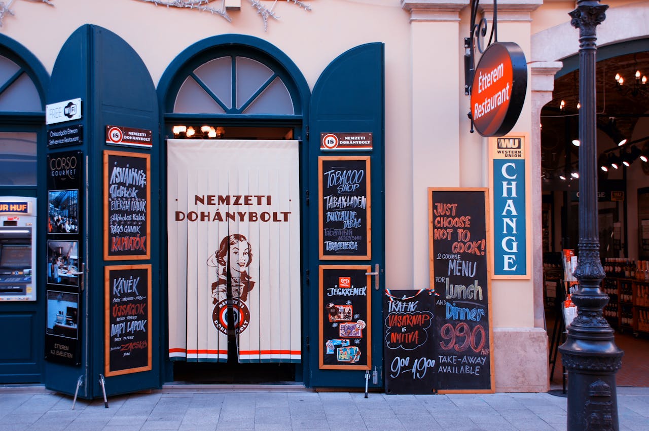 Shops in Budapest
