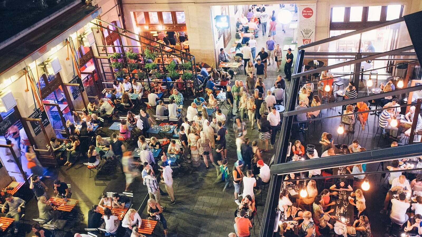 Students nightlife, having fun